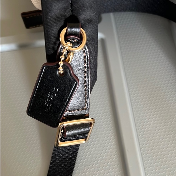 Coach Black White Mini Backpack lightning bolt bandanna ditsy butterfly pattern - Picture 3 of 9